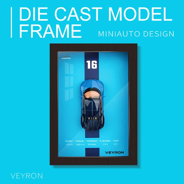 Veyron #16 1:32 Scale Diecast Model Photo Frame