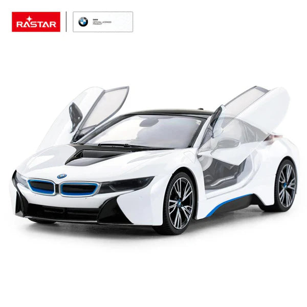 BMW i8 in White 1:14 Scale RC Remote Control Car by Rastar
