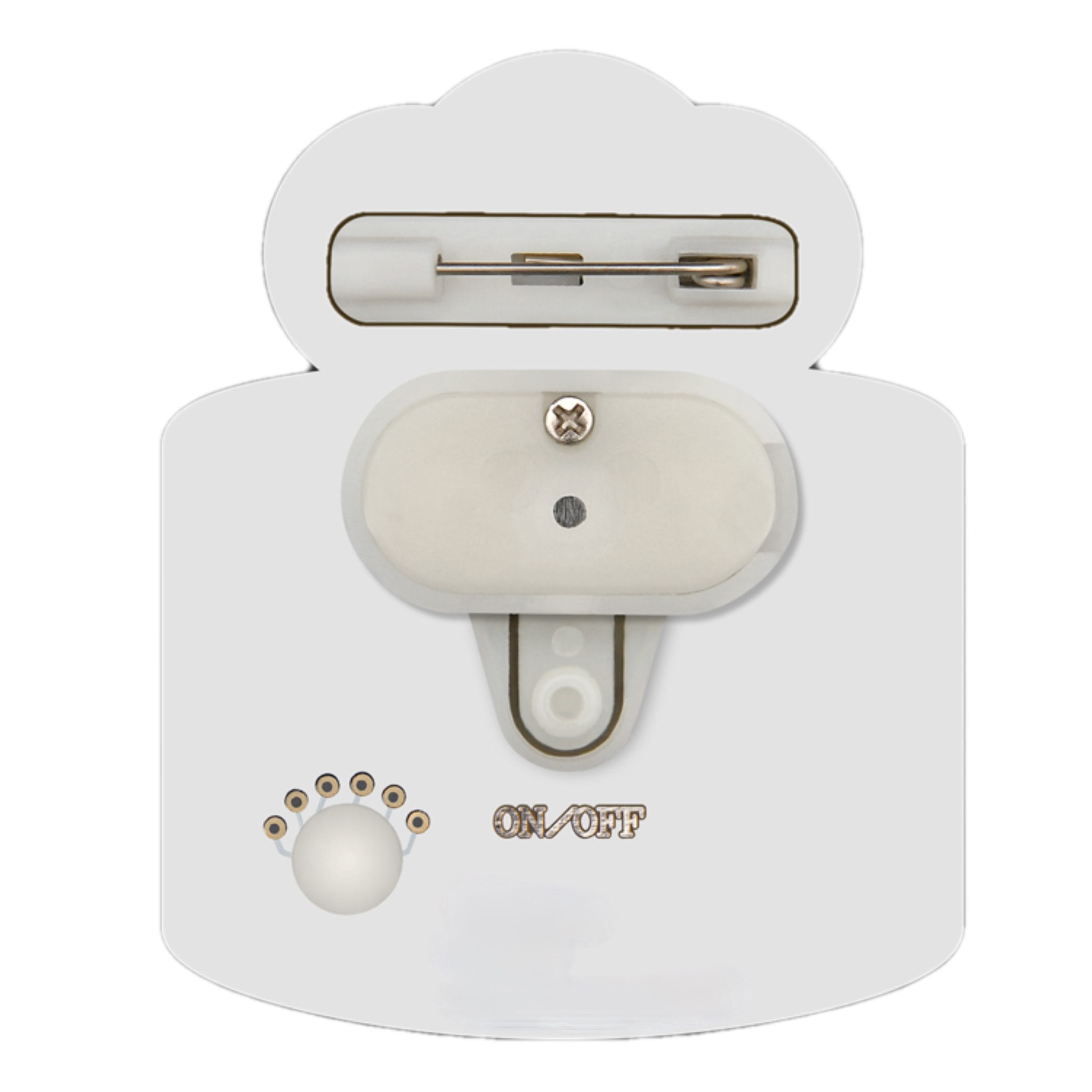 Blinking Light Up Happy Birthday Cake Body Light Pins-4