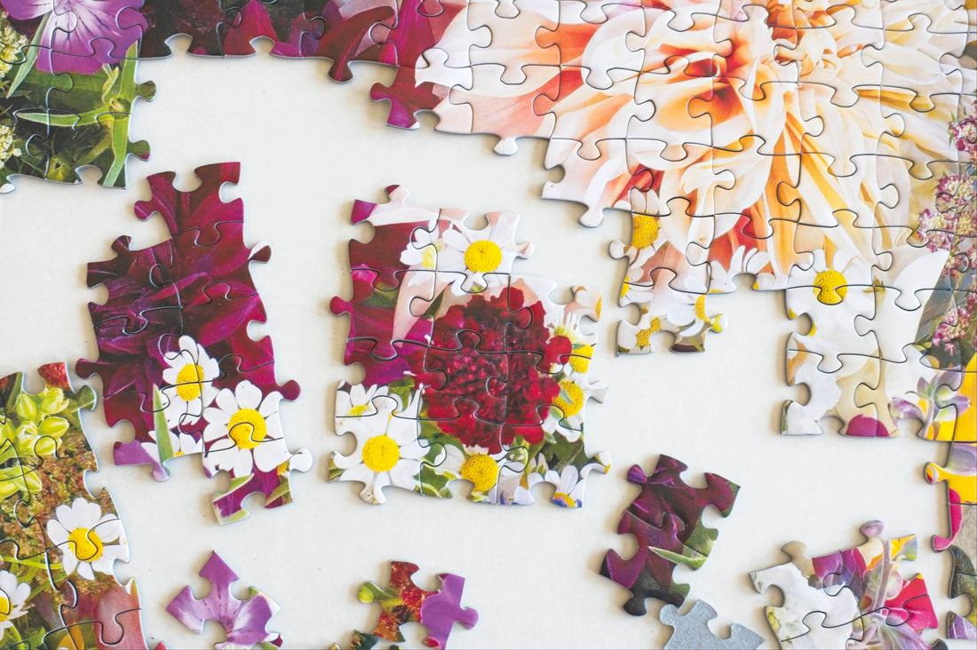 Boxcar Flower Farm Puzzle by DeAnna Tibbs – 500-Piece Floral Art 6