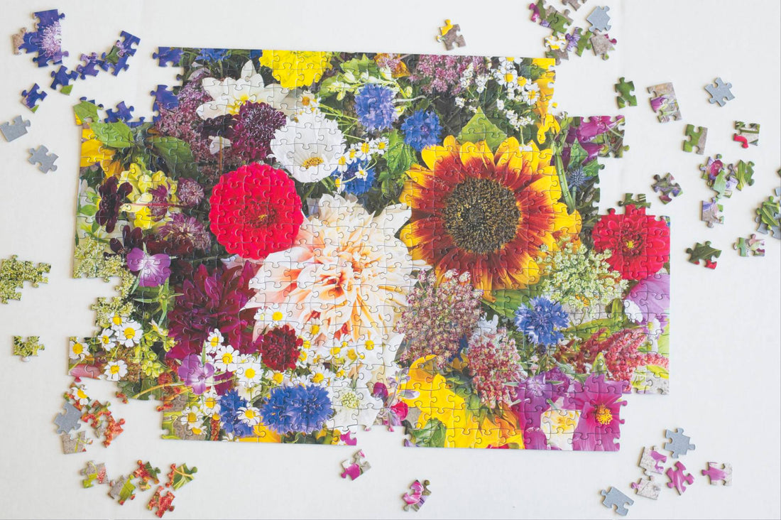 Boxcar Flower Farm Puzzle by DeAnna Tibbs – 500-Piece Floral Art 9
