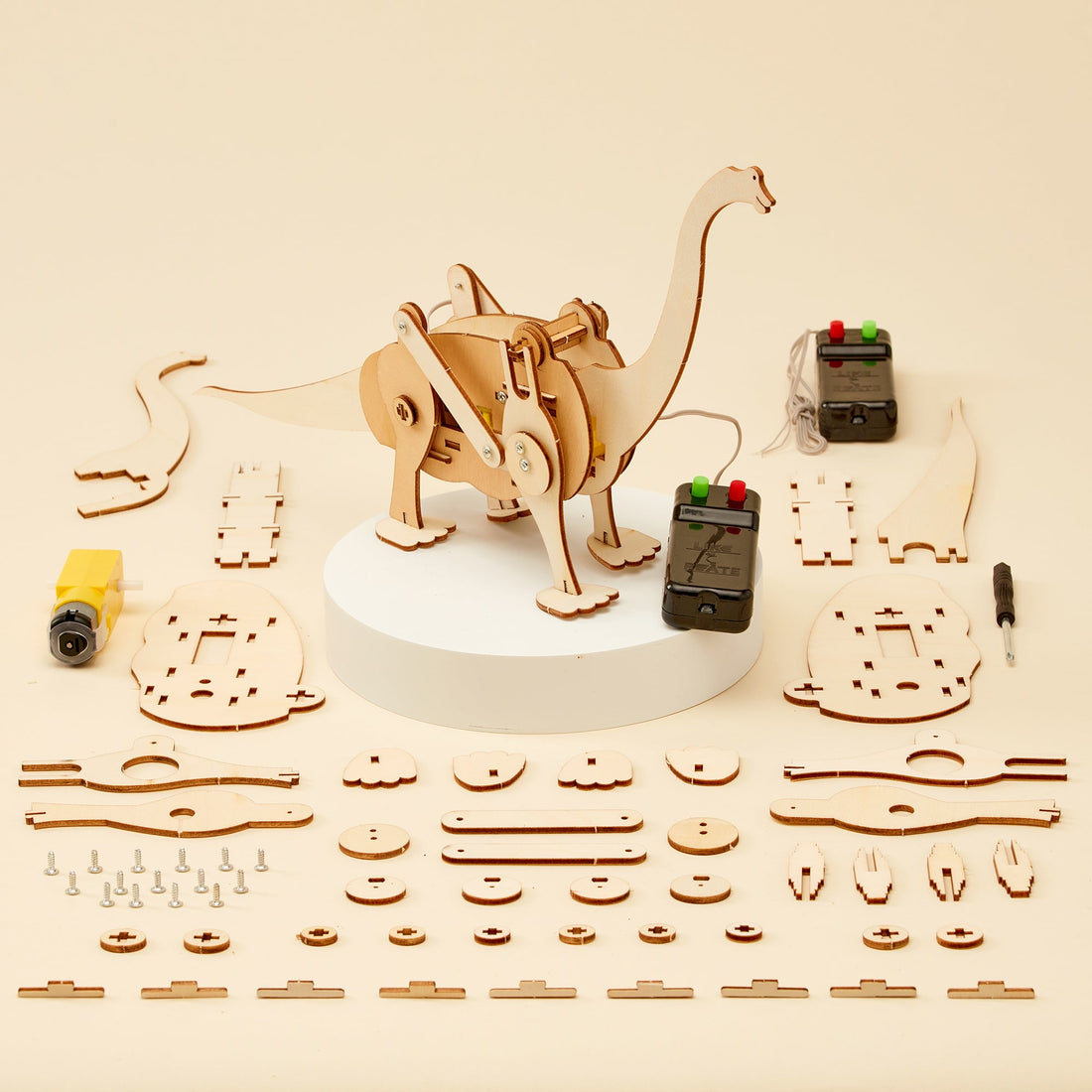 Dinosaur Robot Brachiosaurus DIY Kit, Educational STEM Toy 4