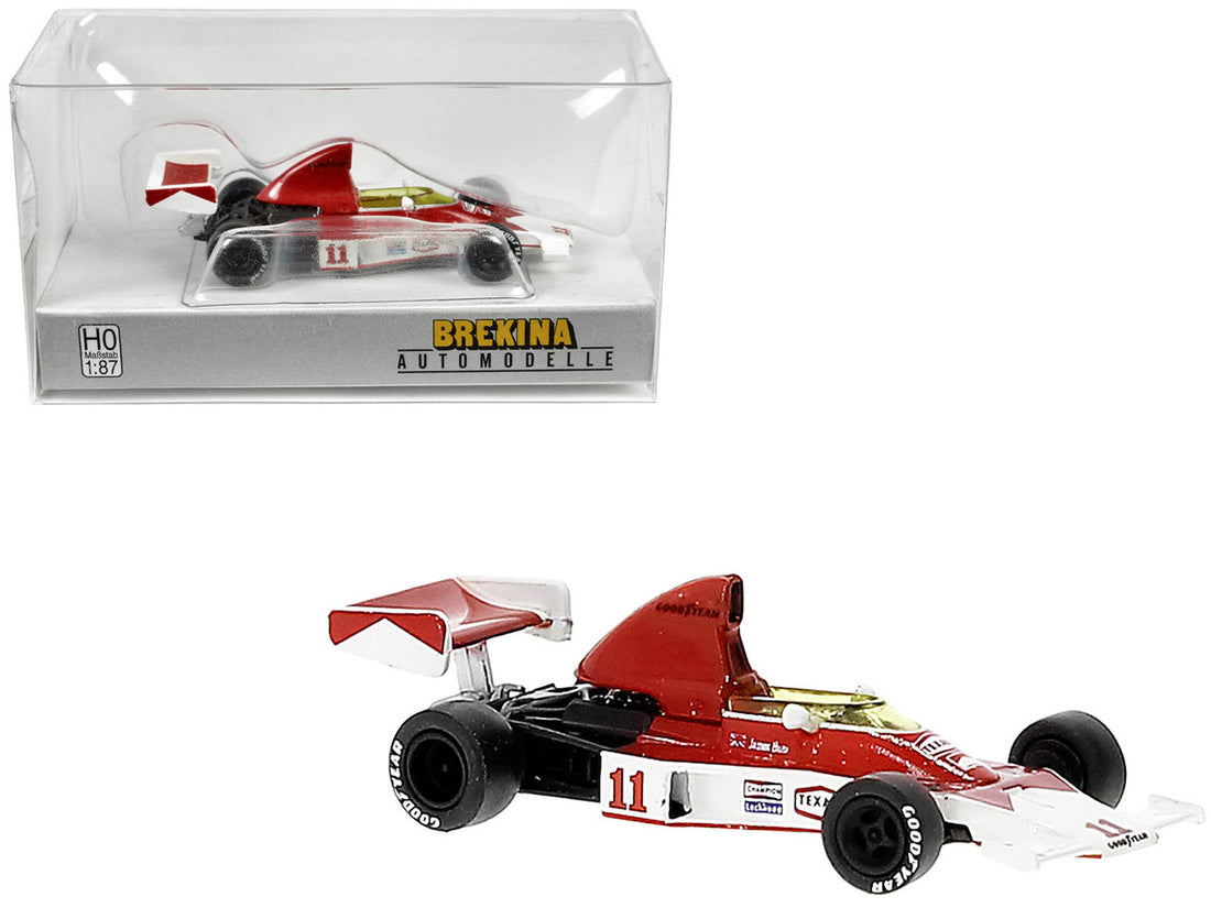 McLaren M23 #11 James Hunt "Formula One F1 World Championship" (1976) 1/87 (HO) Scale Model Car by Brekina-0