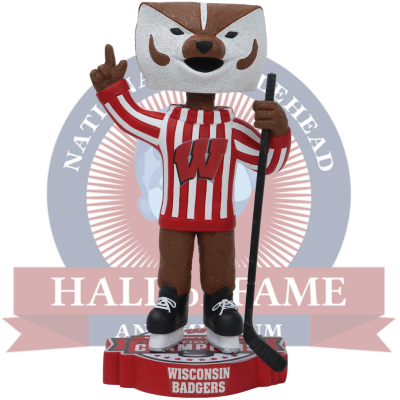Bucky Badger Wisconsin Badgers Mascot 2025 NCAA Women's Hockey National Champions 