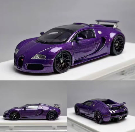 Bugatti Veyron Chameleon Carbon Purple Resin 1:64 by LJM