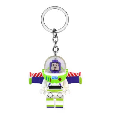 Buzz Lightyear Custom Keychain - Custom Brick Compatible Minifigure for Lego