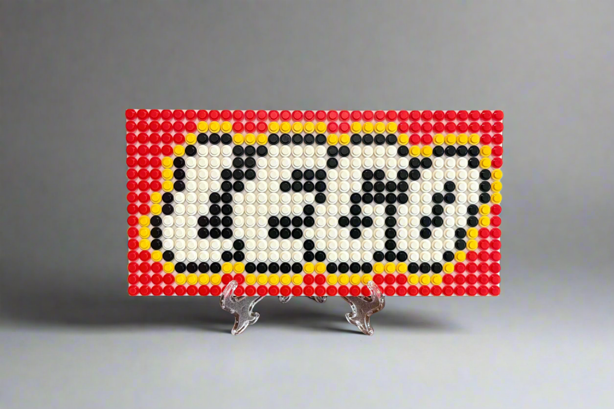 Build-It-Yourself LEGO Logo Sign Kit – 16x32 Studs | Includes Baseplate, Bricks & Instructions