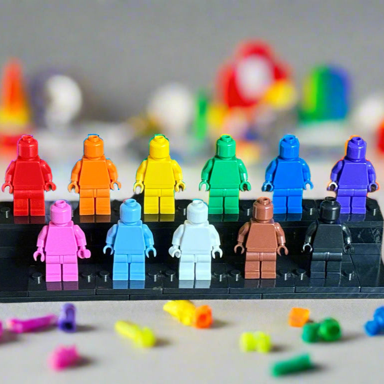 Pride Tribute Set - 11 Custom Monochrome Figures  – Brick Compatible Minifigures for Lego 3