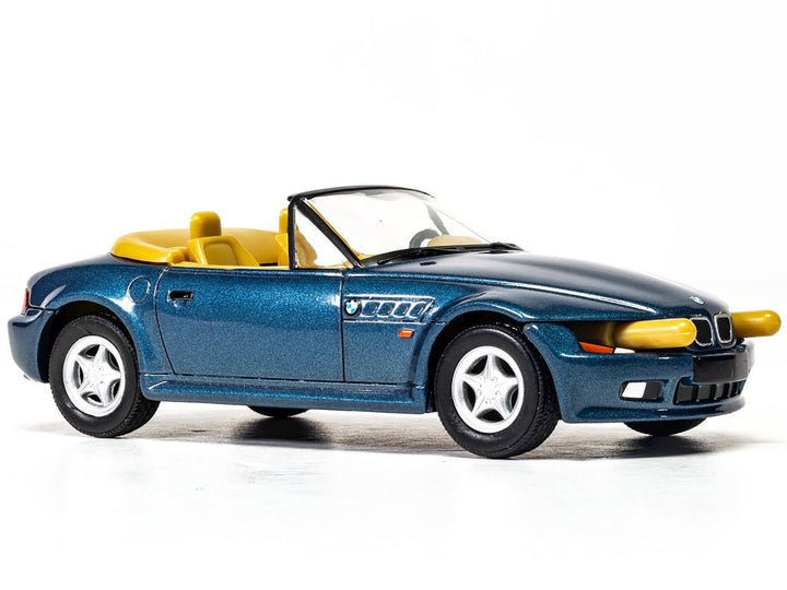 BMW Z3 Roadster Blue Metallic James Bond 007 "GoldenEye" (1995) Movie Diecast Model Car by Corgi-1