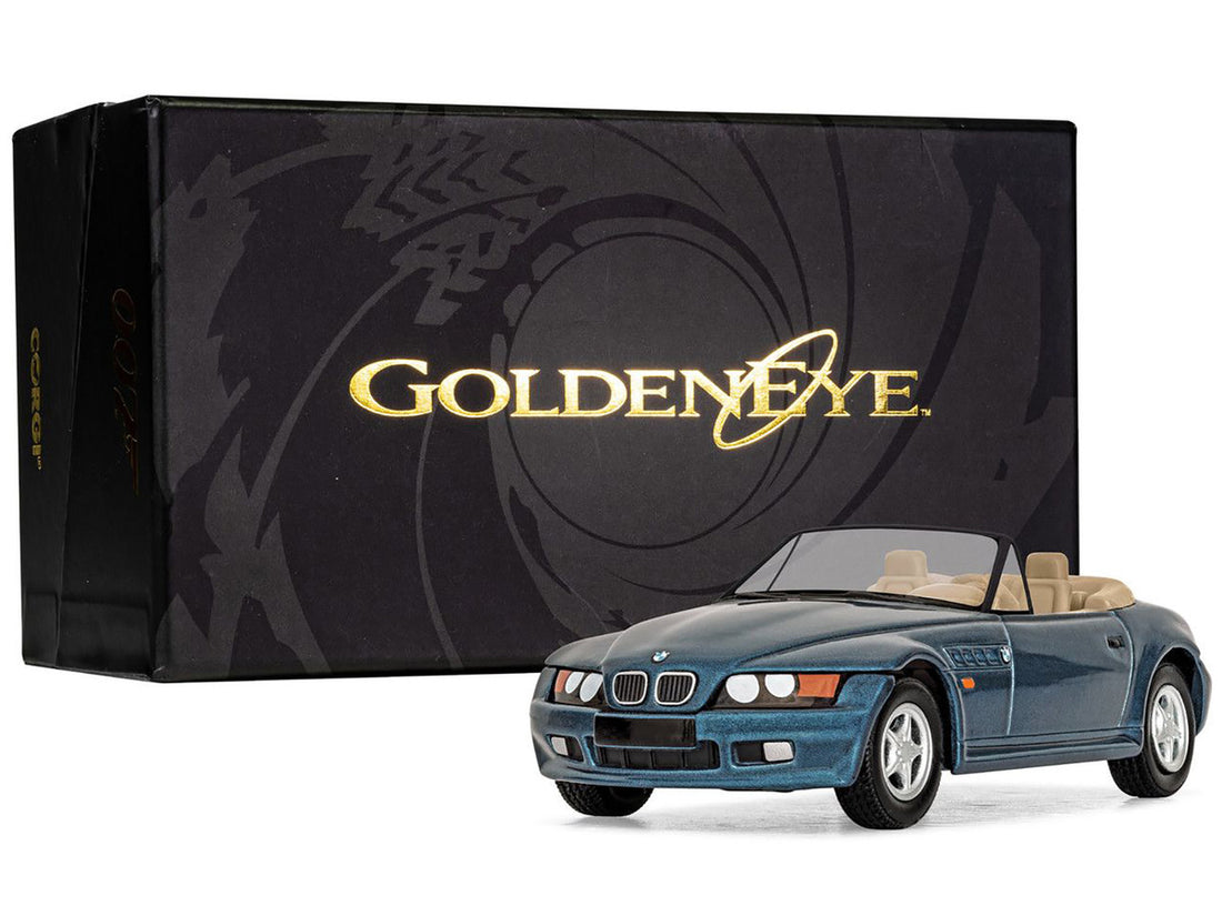 BMW Z3 Roadster Blue Metallic James Bond 007 "GoldenEye" (1995) Movie Diecast Model Car by Corgi-3