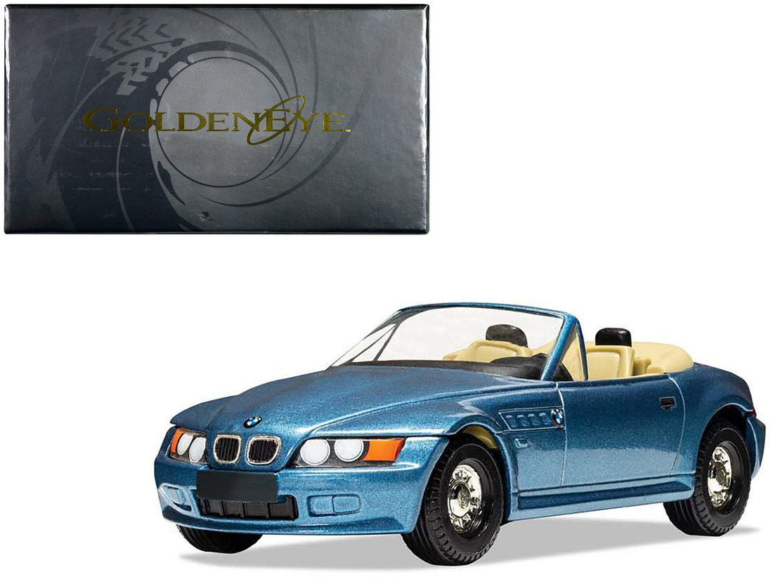 BMW Z3 Roadster Blue Metallic James Bond 007 "GoldenEye" (1995) Movie Diecast Model Car by Corgi-0