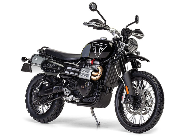 Triumph Scrambler 1200 "Bond Edition" Motorcycle Black 007 James Bond "No Time to Die" (2021) Movie 1/12 Diecast Model by Corgi-1