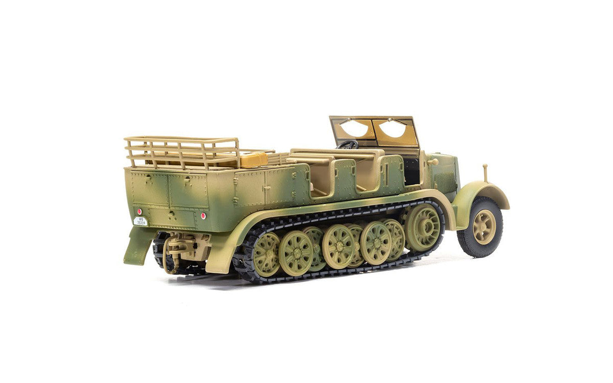 Krauss-Maffei Sd.Kfz.7 Medium Towing Half-Track AFV "Luftwaffe FlaK Gun Artillery Tractor Tunisia" (1943) German Army "Military Legends" Series 1/50 Diecast Model by Corgi-1