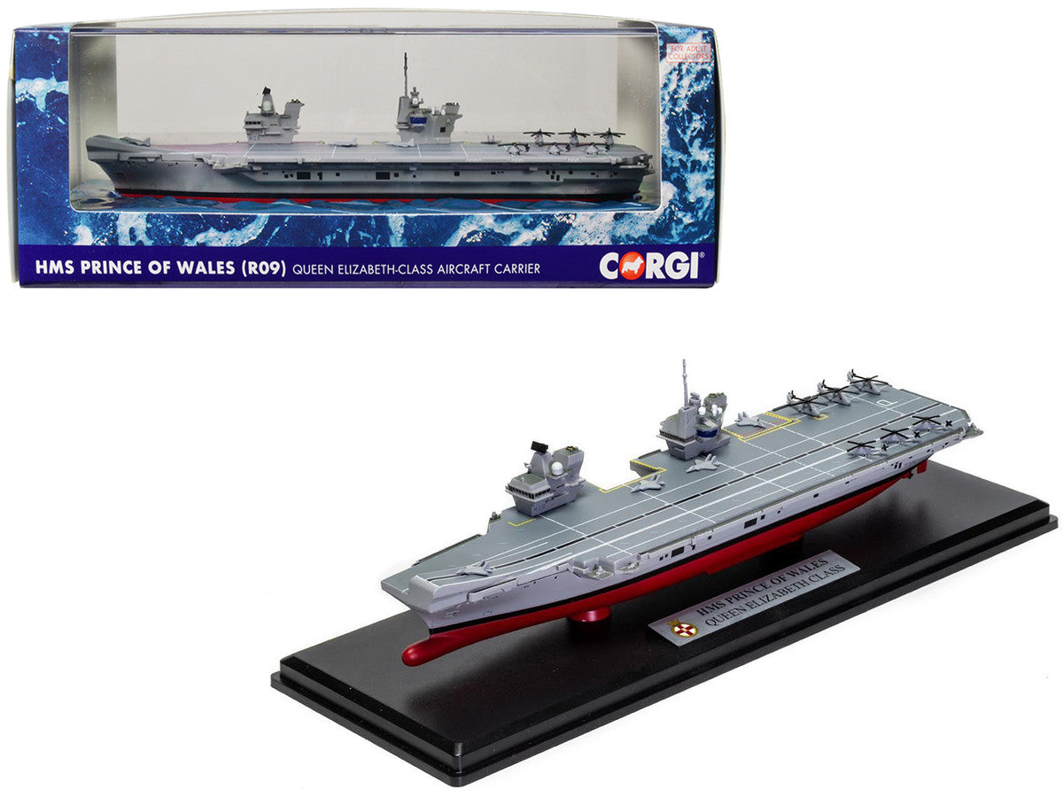 HMS Prince of Wales (R09) Aircraft Carrier "Queen Elizabeth-Class" British Royal Navy "Naval Power" Series 1/1250 Diecast Model by Corgi-0