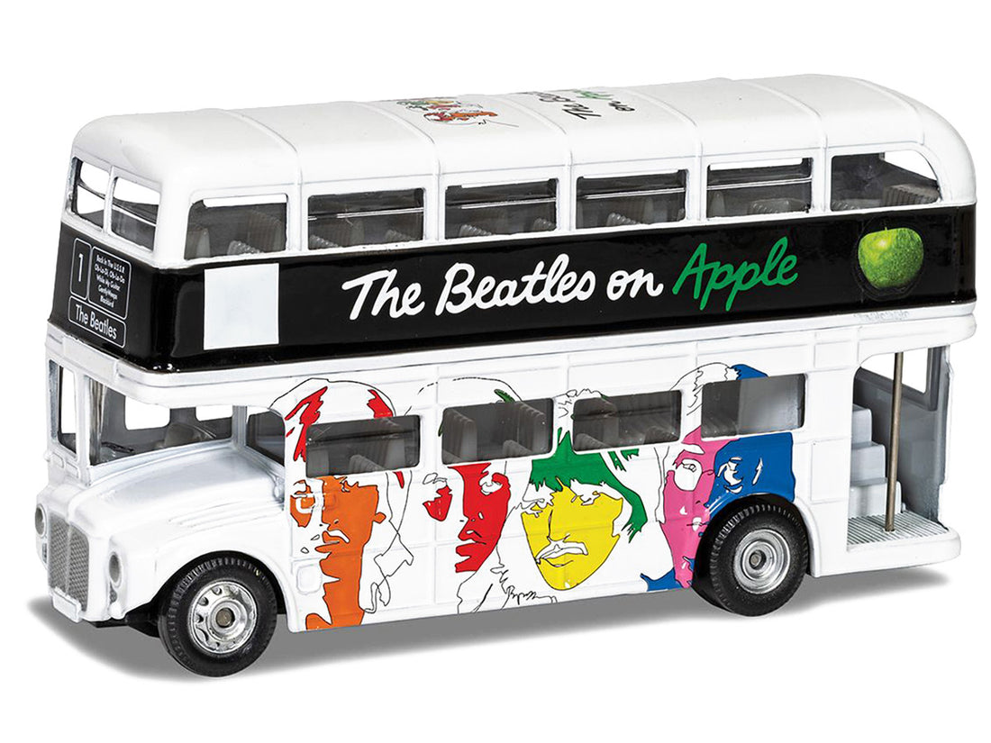 The Beatles London Double Decker Bus "The White Album" White Diecast Model Car by Corgi 2