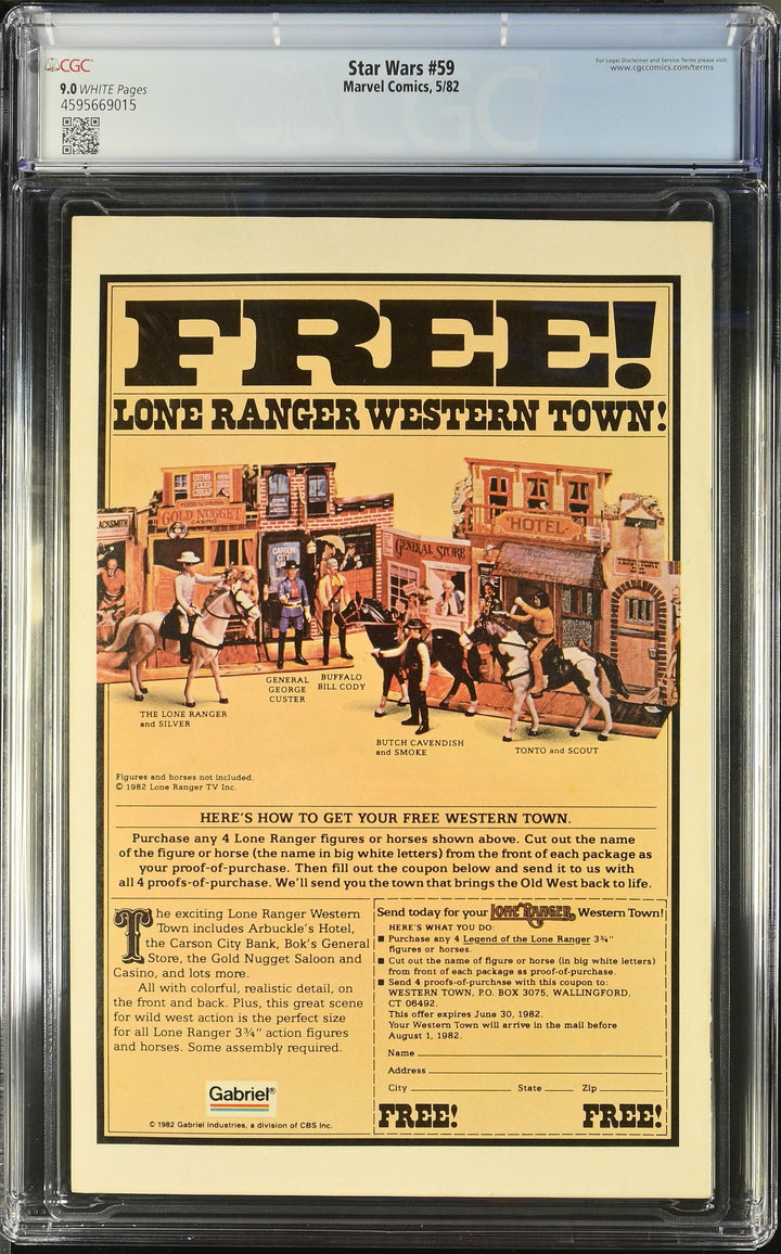 Star Wars #59 (5/82) Graded CGC 9 2