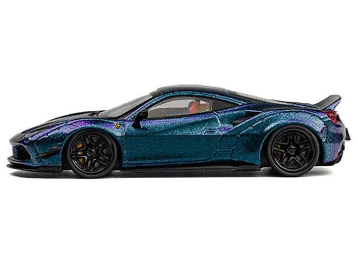 LB Works 488 Magic Purple Metallic 1/64 Diecast Model Car by CM Model-0