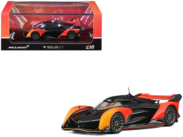 McLaren Solus GT Orange Gradient and Matt Black 1:64 diecast model by CM Models