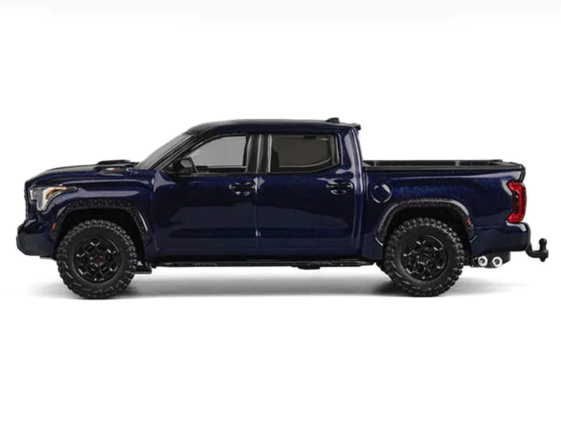 Toyota Tundra Pickup Truck Dark Blue Metallic 1/64 Diecast Model Car by CM Model-0