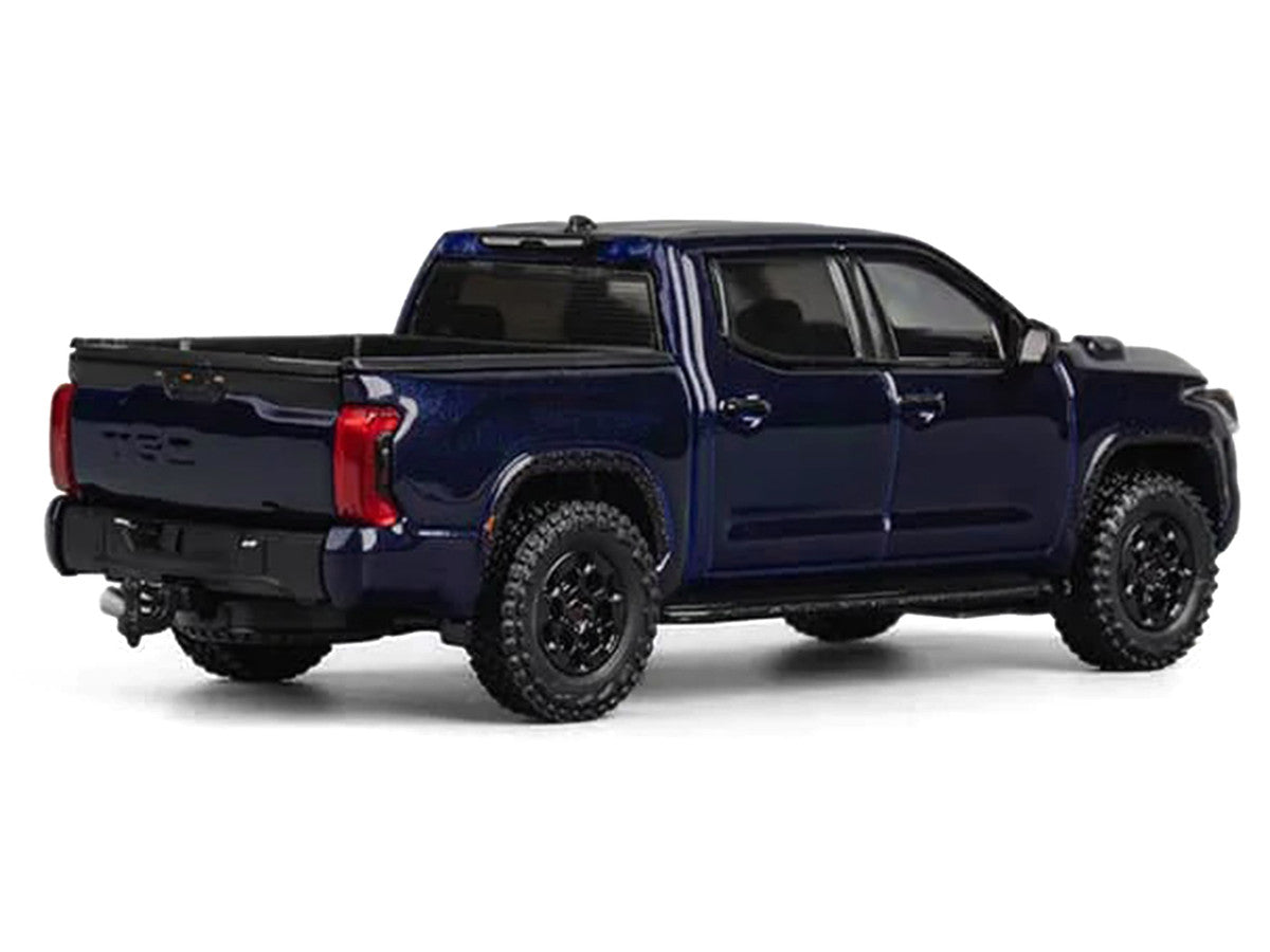 Toyota Tundra Pickup Truck Dark Blue Metallic 1/64 Diecast Model Car by CM Model-1