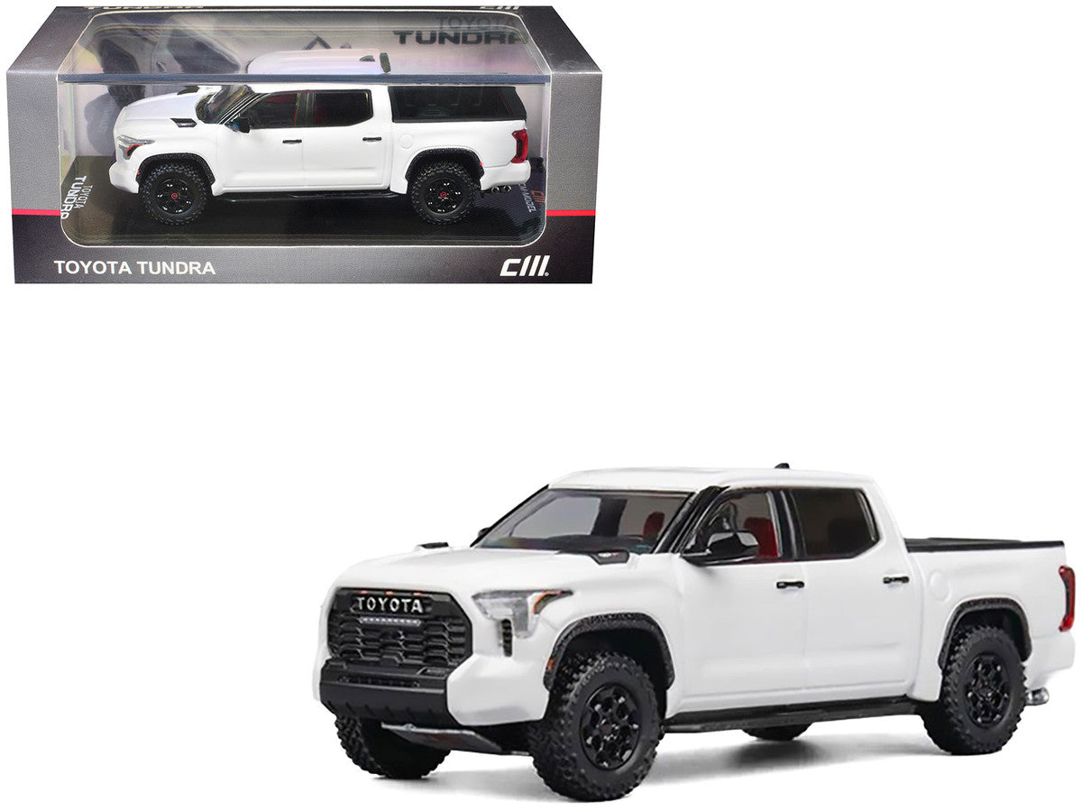 Toyota Tundra Pickup Truck White 1/64 Diecast Model Car by CM Model-3