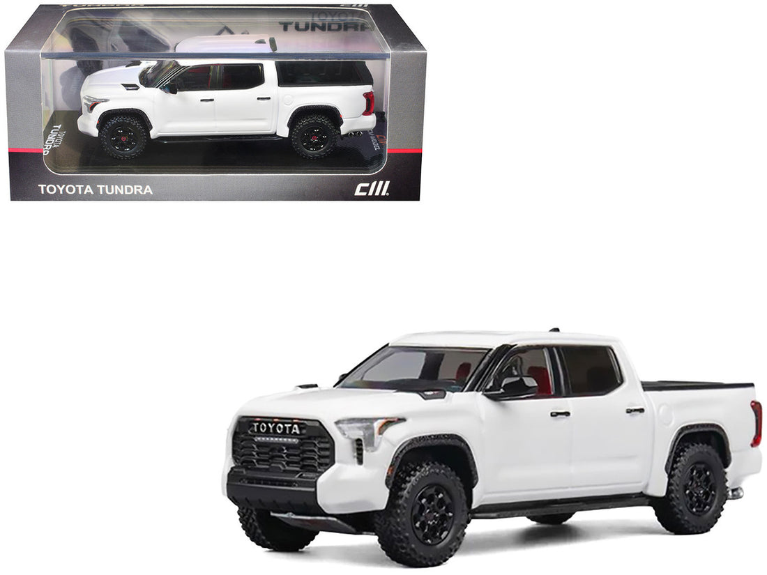 Toyota Tundra Pickup Truck White 1/64 Diecast Model Car by CM Model-3