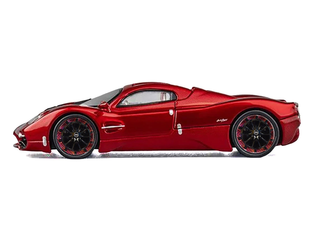 Pagani Utopia Red Metallic with Red Carbon Top 1/64 Diecast Model Car by CM Model 3
