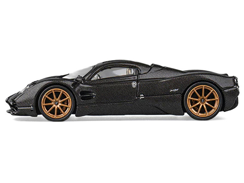 Pagani Utopia Full Carbon with Gold Wheels 1/64 Diecast Model Car by CM Model-0
