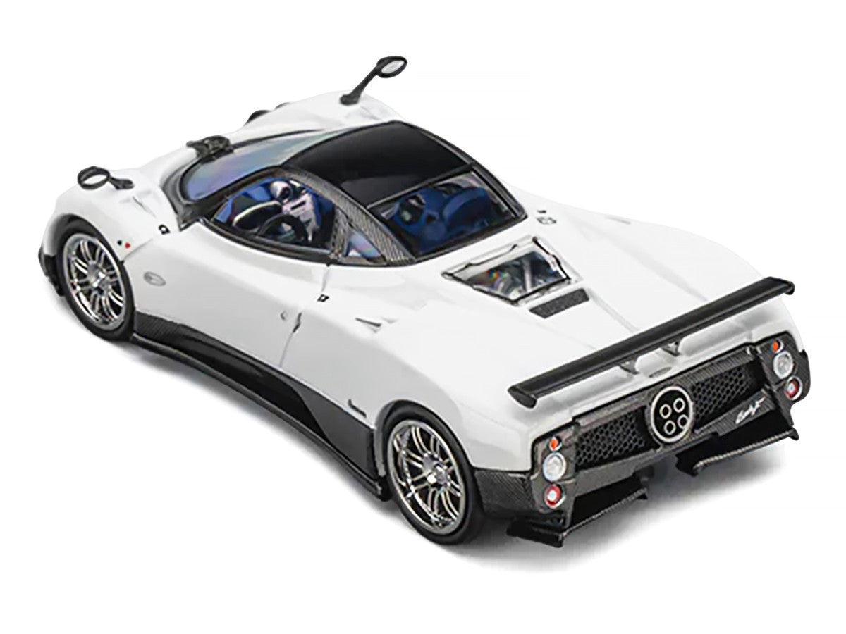 Pagani Zonda F Pearl White with Black Top 1/64 Diecast Model Car by CM Model