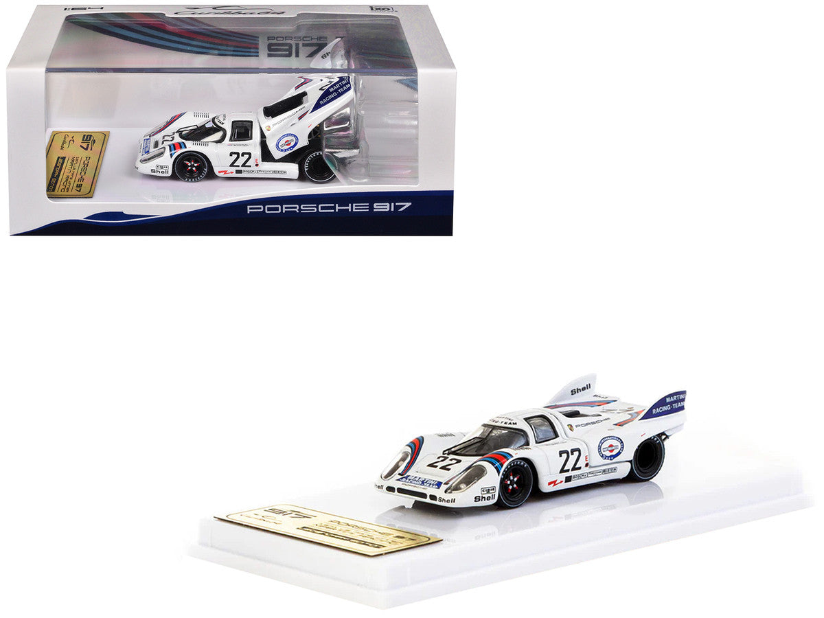Porsche 917K #22 Gijs van Lennep - Helmut Marko "Martini Racing" Winner "24 Hours of Le Mans" (1971) "Curitiba64" Series 1/64 Diecast Model Car by Tarmac Works-0