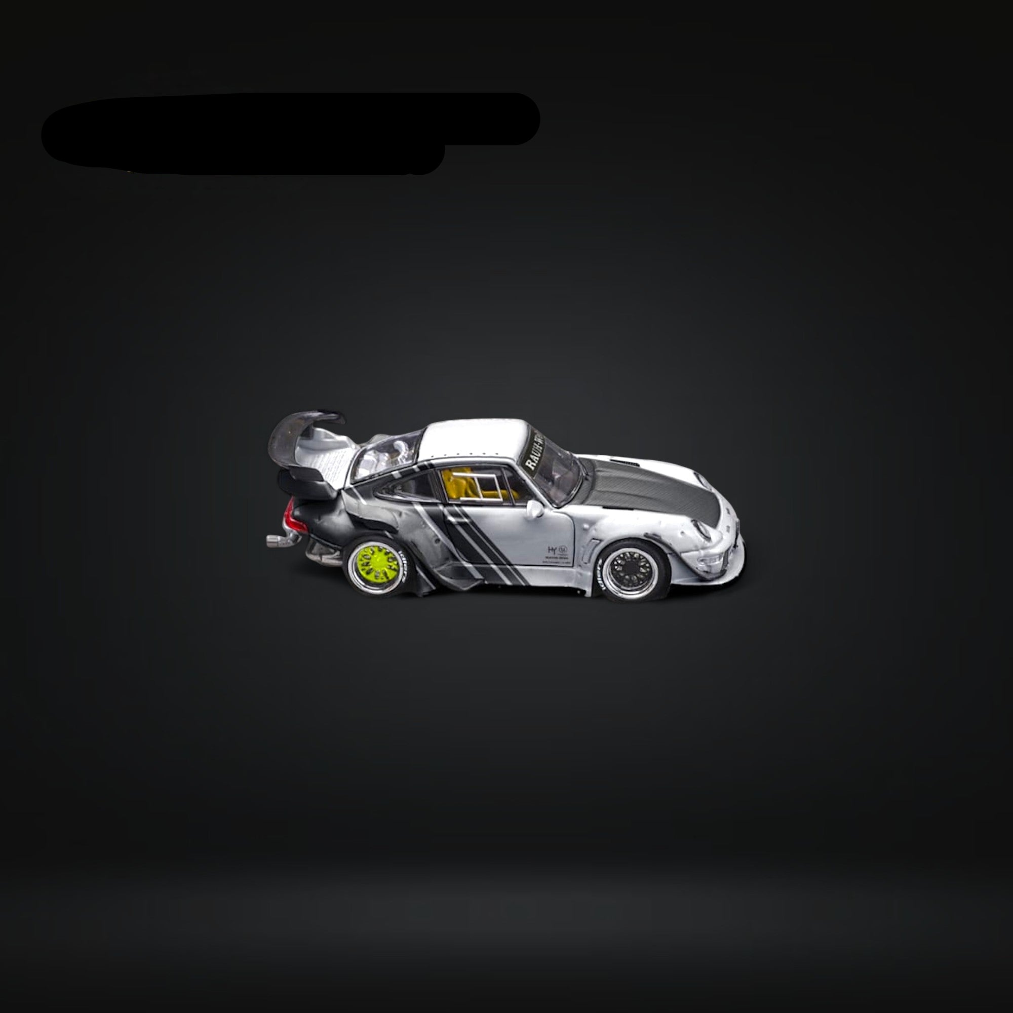 Porsche RWB 993 GT Wing Cyberpunk Silver Livery Ordinary 1:64 by Star Model 2