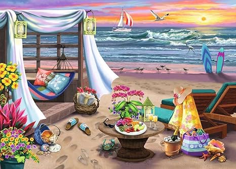 Ravensburger Cabana Retreat Puzzle - 500-Piece Jigsaw Puzzle - 2