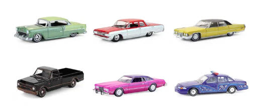 California Lowriders Series 7 Set of 6 pieces 1/64 Diecast Model Cars by Greenlight 2