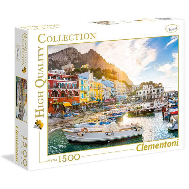 Capri Italy Marina Grande 1500 piece jigsaw puzzle by Clementoni