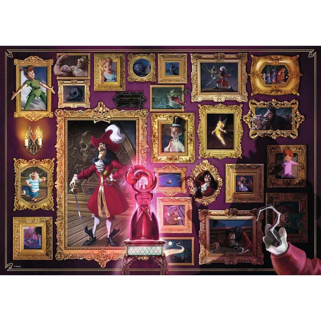 Disney Villainous Captain Hook puzzle completed artwork