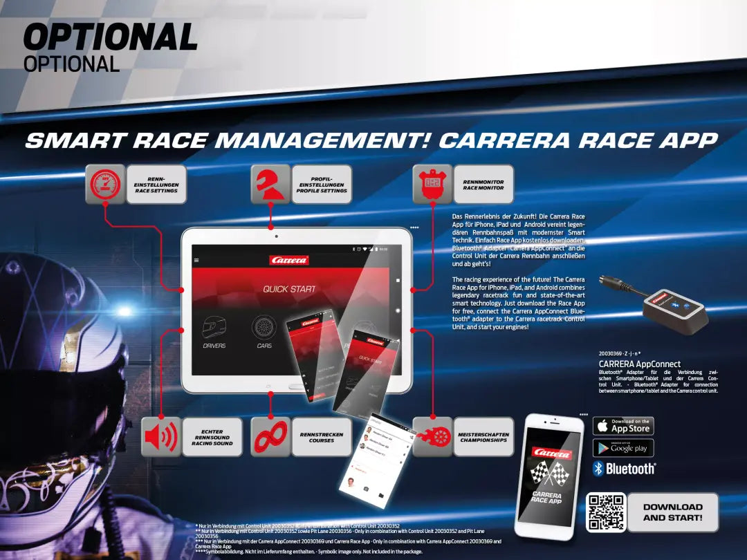 Carrera DIGITAL 132 Starter Set 1:32 Scale Slot Car Racing Set | 20030033 Smart Race Management