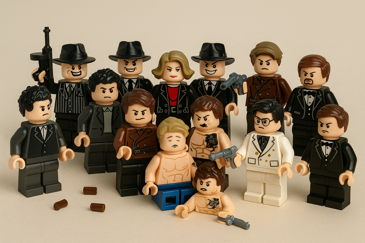 The Black Brick Syndicate Collection - Custom Brick-Compatible Minifigures