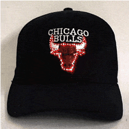 Chicago Bulls Flashing Fiber Optic Cap-0