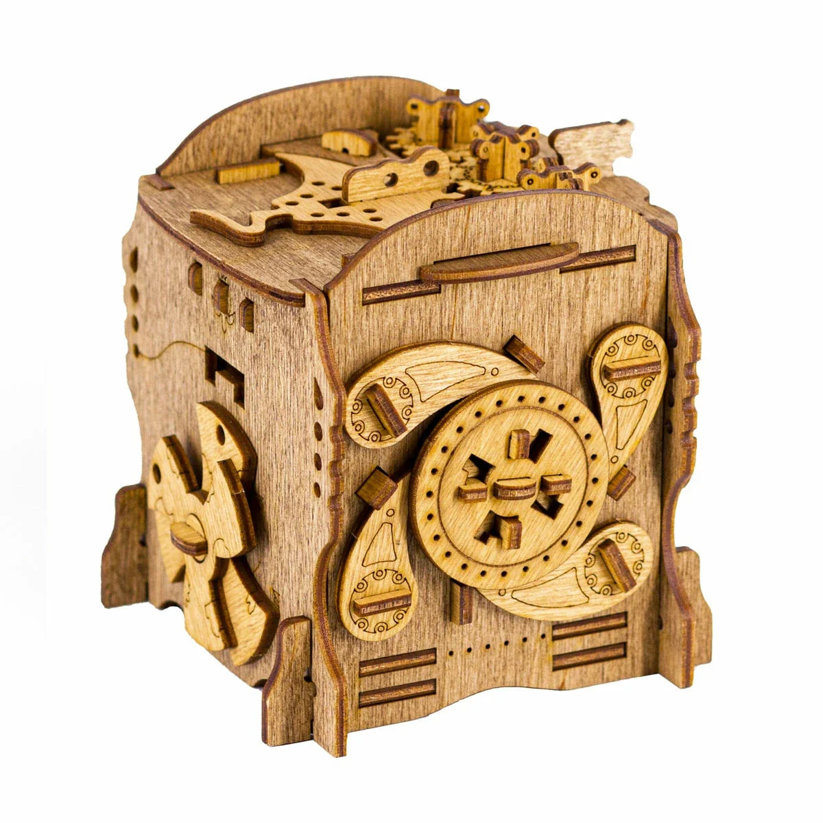 Captain Nemo Nautilus wooden escape room puzzle box by Cluebox
