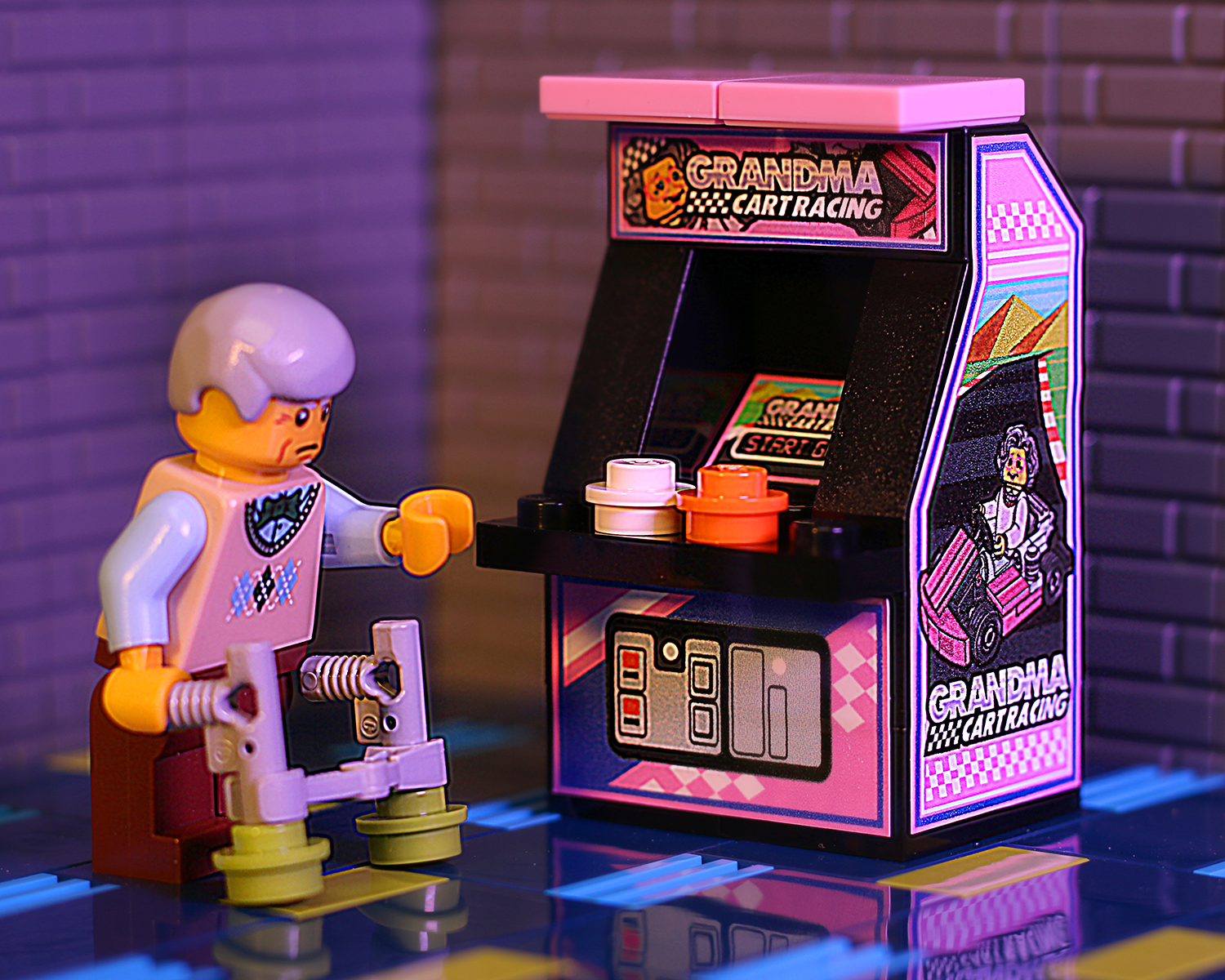 Grandma Cart Racing - B3 Customs Arcade Machine 3