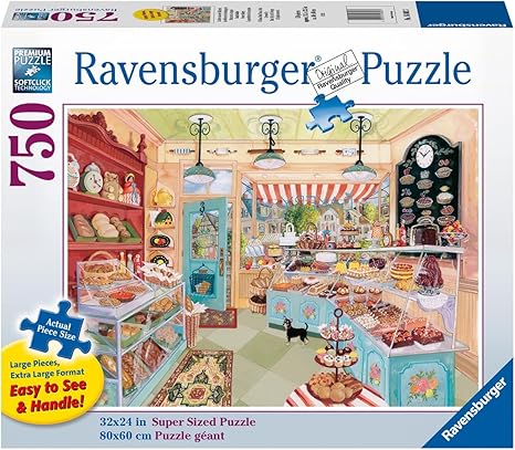 Ravensburger Corner Bakery Puzzle - 750 Piece Large Format Jigsaw Puzzle