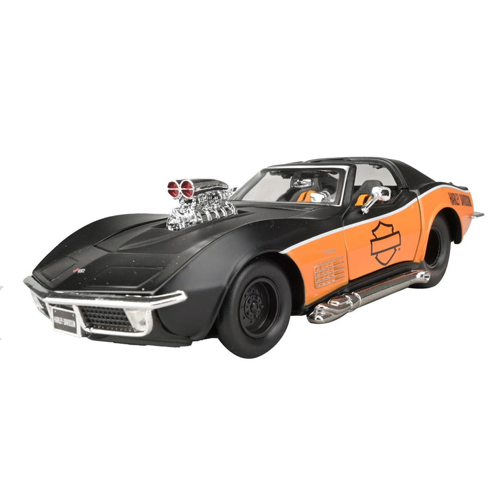 Harley Davidson Themed Vehicles 1:24 Scale Diecast Models- By Maisto 1970 Chevy Corvette