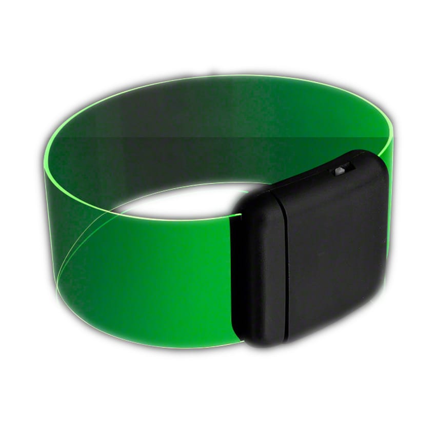 Cosmic Green LED Bracelets Magnetic Clasp-2