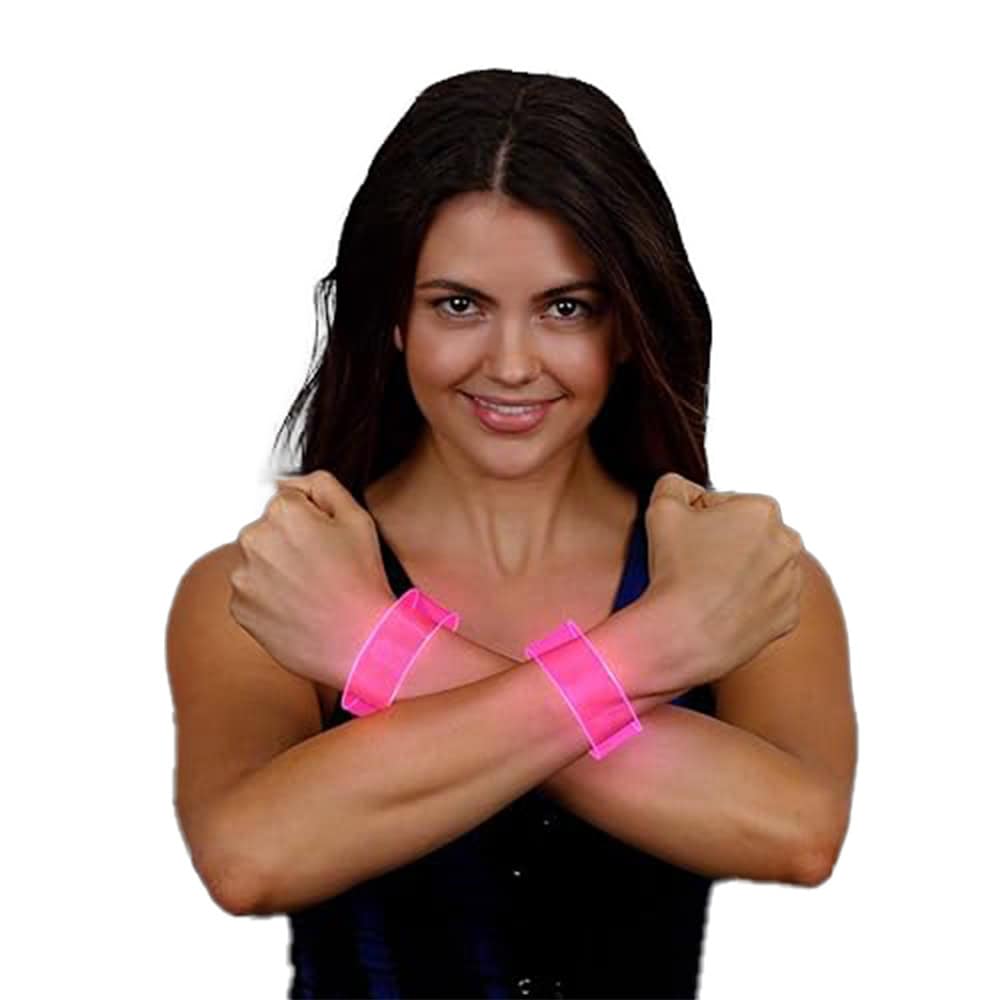 Cosmic Pink LED Bracelets Magnetic Clasp-2