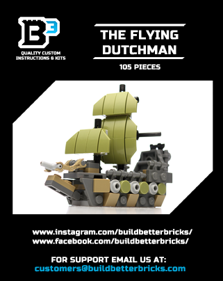 Custom Mini The Flying Dutchman Pirate Ship 2