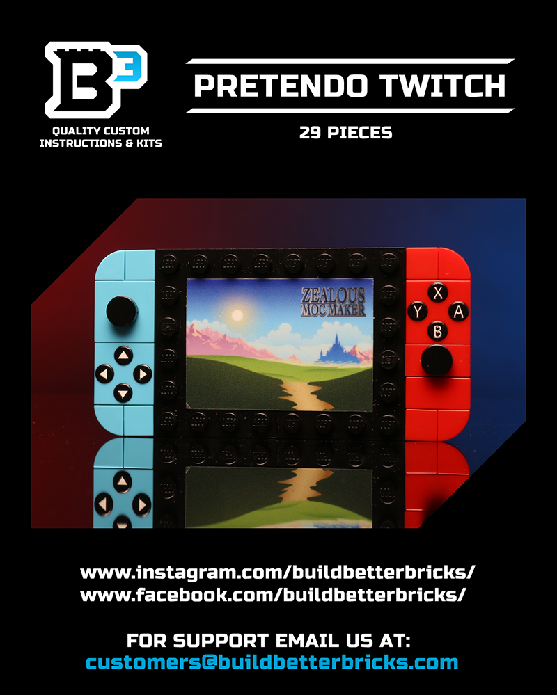 Custom Pretendo 2017 Handheld Console Building Set made using LEGO parts 2