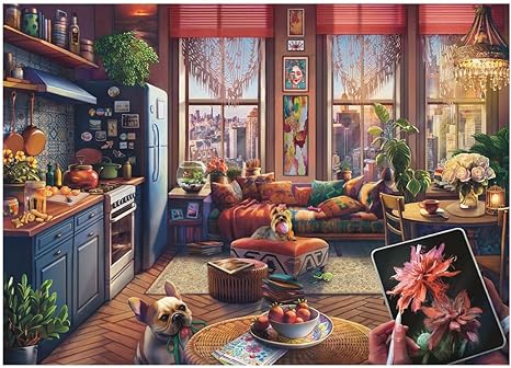 Ravensburger Cozy Boho Studio Puzzle - 500-Piece Large Format Jigsaw Puzzle - 2