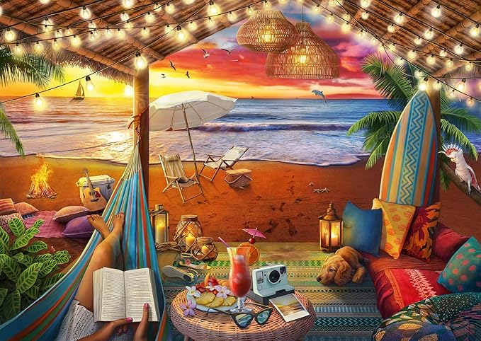 Ravensburger Cozy Cabana Puzzle - 500-Piece Jigsaw Puzzle - 2 