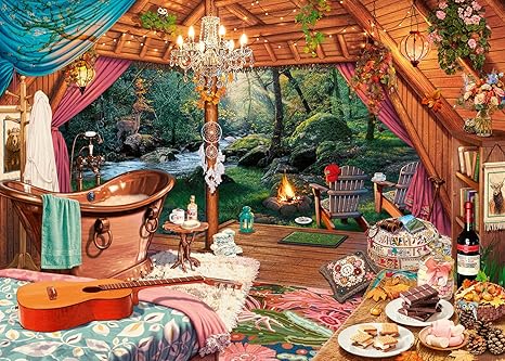 Ravensburger Cozy Glamping Puzzle - 500-Piece Large Format Jigsaw Puzzle - 2