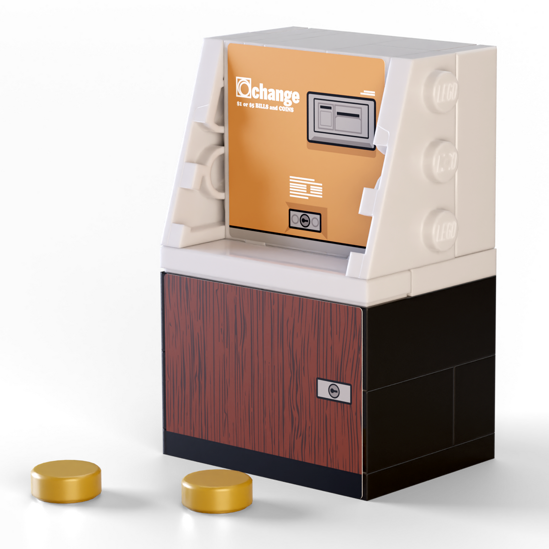 Retro 80s Classic Arcade Token Machine for Lego